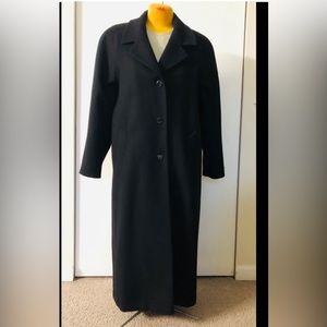 Stephanie Mathews 100% Pure Merino Wool coat 16 Long classic cozy soft winter